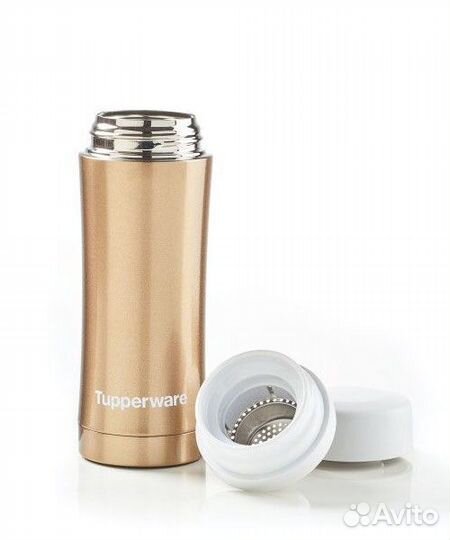 Новая золотая термокружка Tupperware