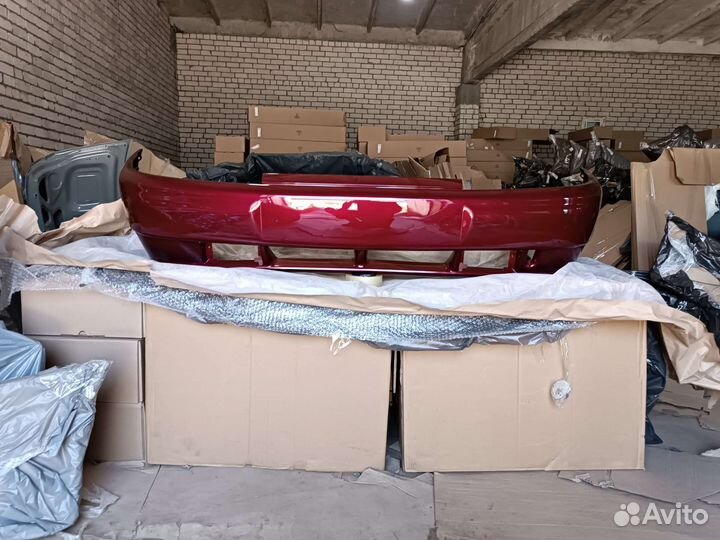 Бампер передний ваз 2110 2112 цвет темно малиновый