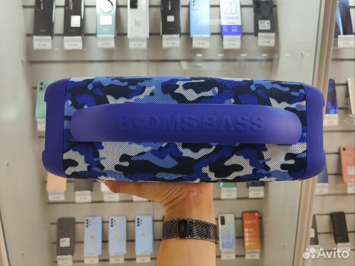 Bluetooth Колонка BoomBass L18 Blue Khaki