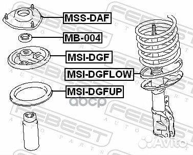 Опора переднего амортизатора mssdaf Febest