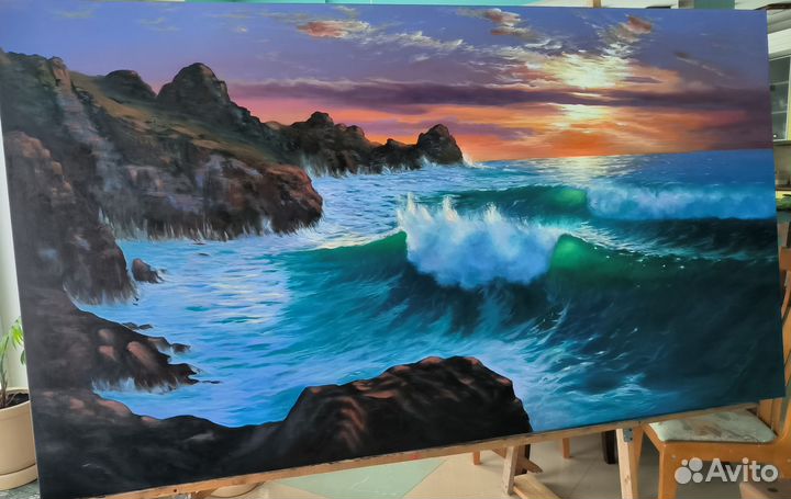Картина маслом на холсте большая