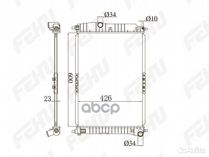 Радиатор охлаждения (сборный) Chevrolet Aveo (05)