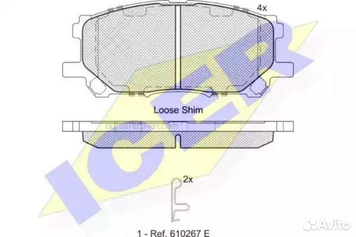 Icer 181584 Колодки торм.дисковые пер