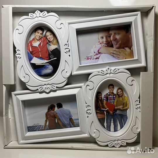 Фоторамка - коллаж, мультирамка на 4 фото 10х15см