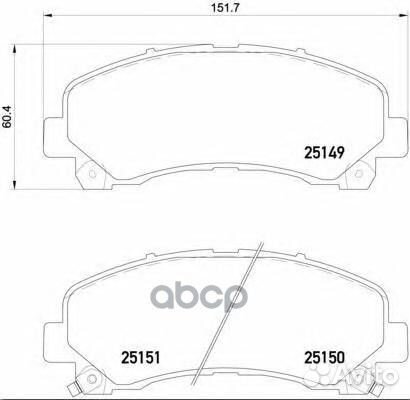 P34007 колодки дисковые передние Isuzu D-Max 2