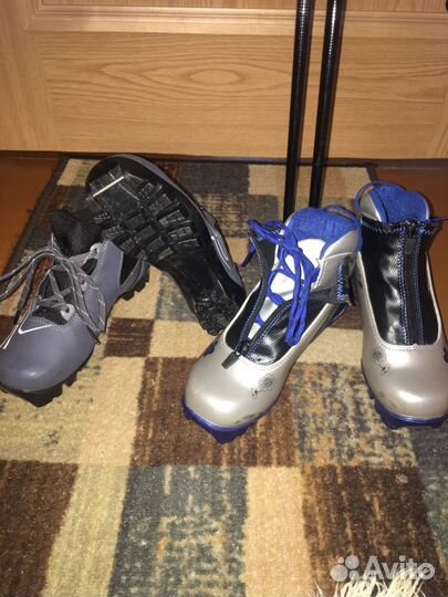 Лыжи палки ботинки