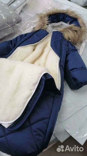 Зимний комбинезон для новорожденных