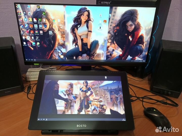 Графический планшет Bosto 16HD Tablet