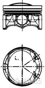 Поршень комплект VAG 1.8TSI (палец 21 мм) 82.5 мм