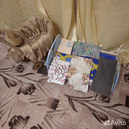 Коляска+кроватка+игрушки