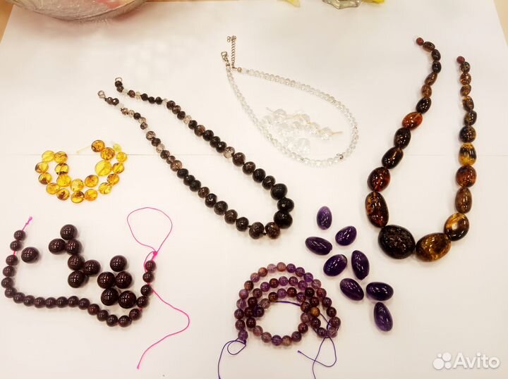 Гранат аметист кварц