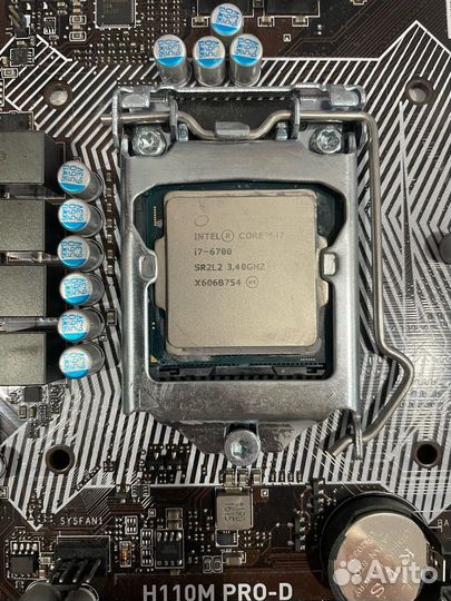 Материнская плата MSI H110M PRO-D + Intel i7