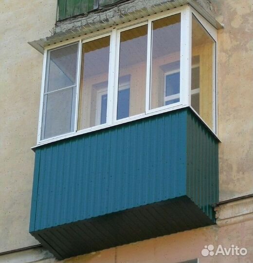 Балкон пластиковый под ключ