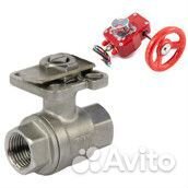 Кран шаровой DN.ru BV3232P(2pc) -FP-T-ISO-H 3/8 Ду10 Ру63 полнопроходной двухходовой, нержавеющая ст