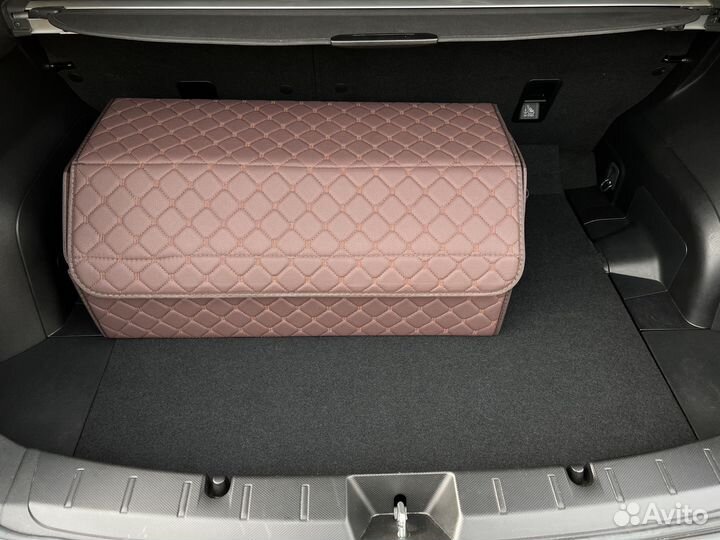 Органайзер большой Коричневый с коричневой строчко