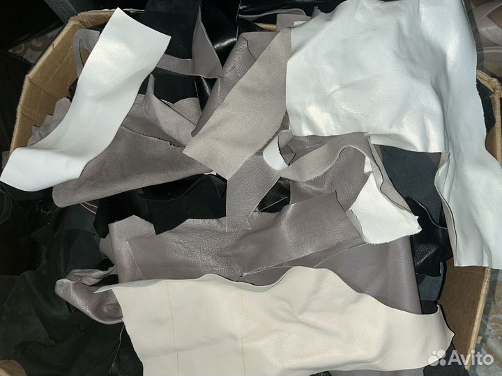 Обрезки натуральной кожи