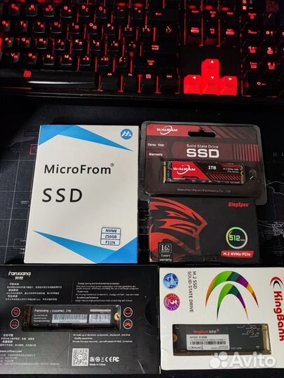 SSD M2 PCI-E X4 128/256/512/1TB Новые