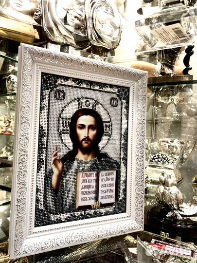 Икона бисером. Венчальная пара