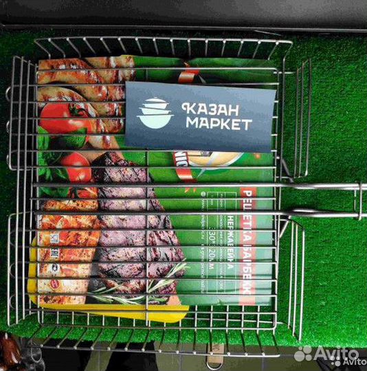 Решетка гриль барбекю из нержавейки