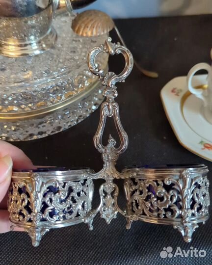 Солонка. 19 век. Серебро