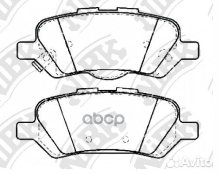 Колодки тормозные дисковые PN21002 NiBK