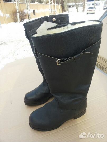 Сапоги летные новые 44р. офицерские гост овчина