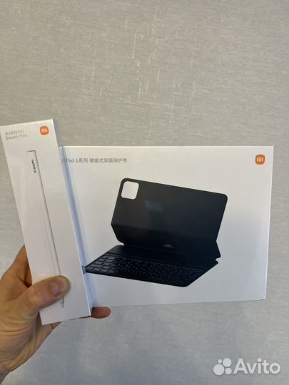 Чехол клавиатура для xiaomi pad 6 RU + стилус