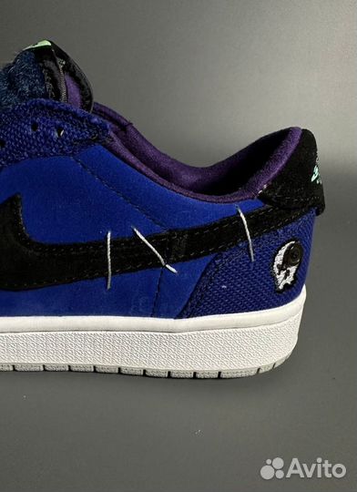 Кроссовки AIR jordan 1 LOW x Zion Williamson Ice Л