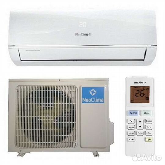 Кондиционер NeoClima 24 модель (70м²) завод Gree