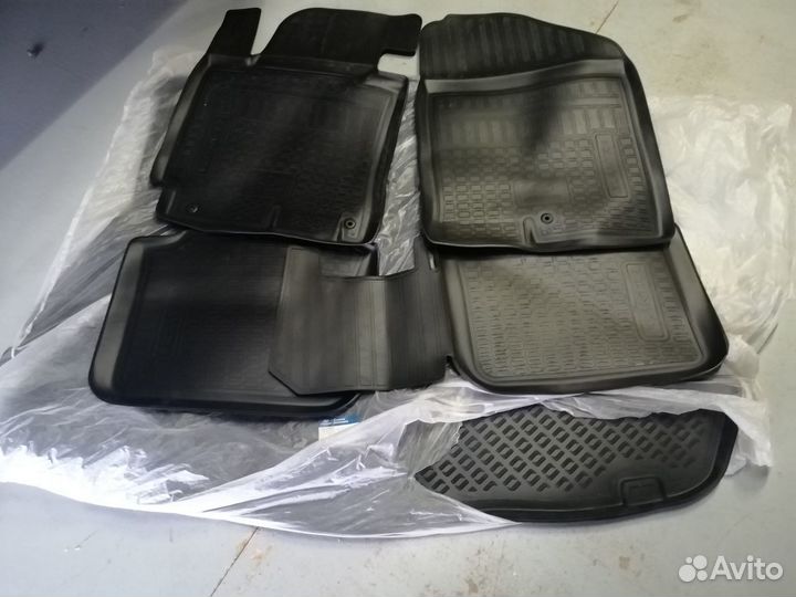Комплект ковров салон/багажник Хендай Элантра 2014