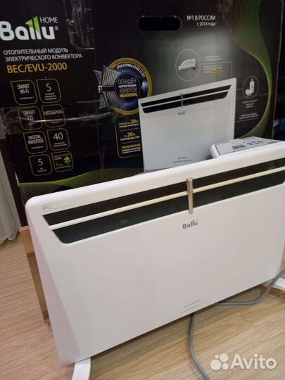 Конвектор Ballu 2000 рассчитан 25-30кв.м fi-wi