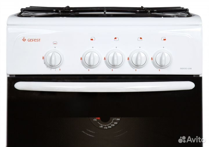 Плита газовая Гефест 3200-08 К85 белая