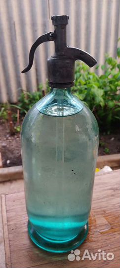 Сифон стеклянный для газирования воды СССР