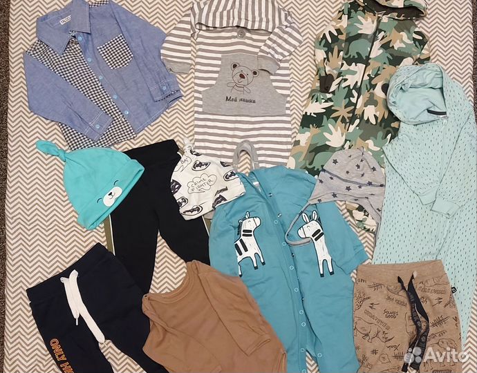 Вещи пакетом 74-80-86 на мальчика