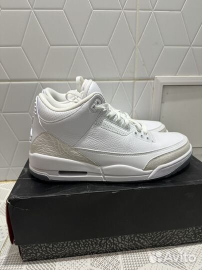 Кроссовки Air Jordan 3 Retro Triple White