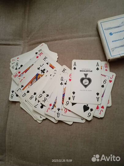 Игральные карты Finnair Австрия пластик