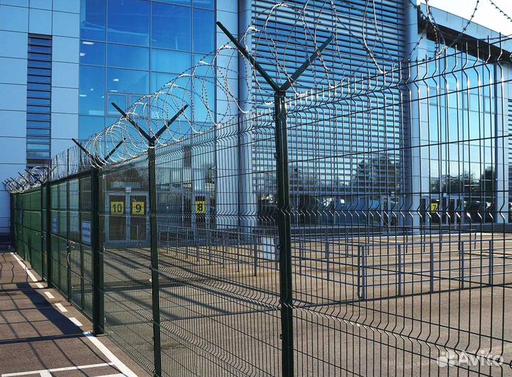 Забор из 3Д сетки под ключ пром зона