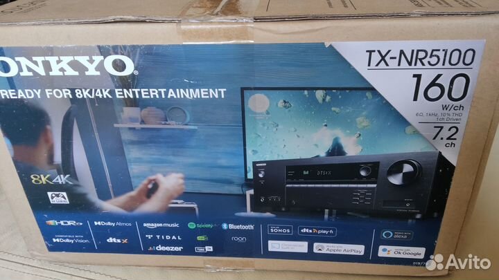 Ресивер Onkyo TX-NR5100 8К Atmos 4K/120Гц Новый