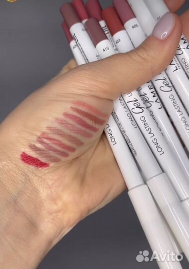 Карандаш для губ гелевый стойкий Lamel