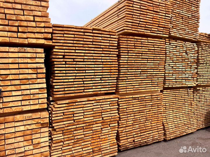 Доска обрезная 25х150х6000мм от производителя