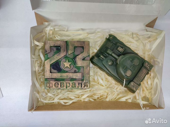 Подарок на 23 февраля мыло