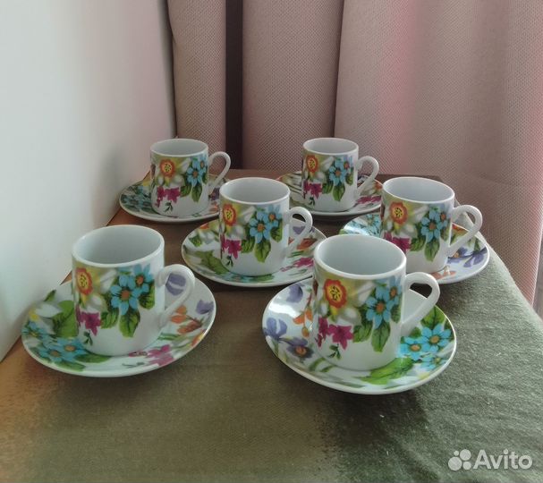 Сервиз кофейный на 6 персон бу