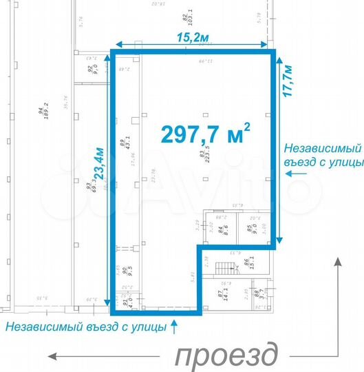 Производство, 297.7 м²