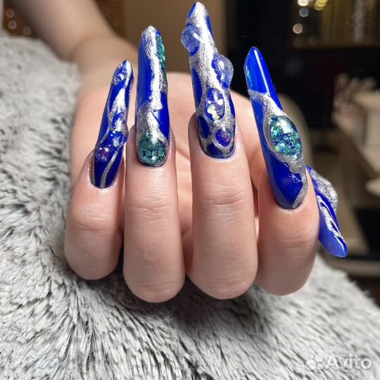 Креативный маникюр, наращивание ногтей