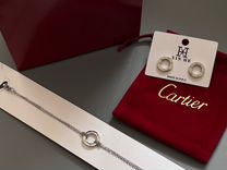 Украшения Cartier (браслет+cерги гвоздики)