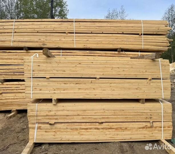 Доска обрезная 25х150х6000