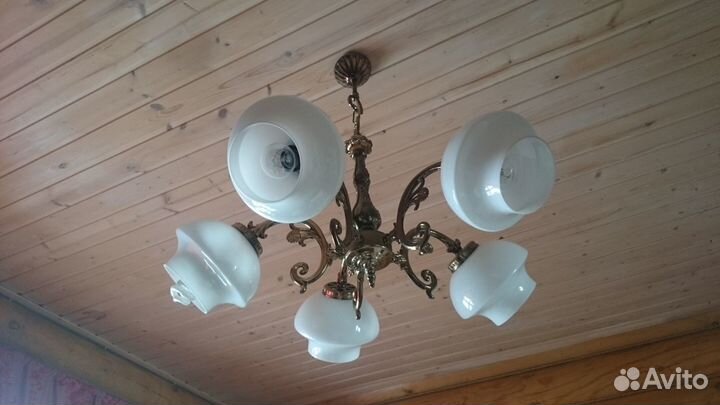 Люстра СССР без плафонов