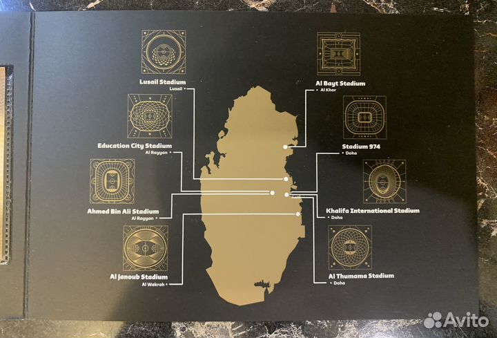 Банкнота Катар FIFA футбол 2022 UNC