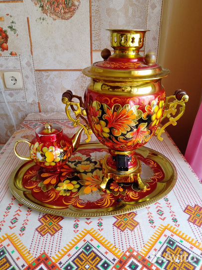 Самовар электрический расписной