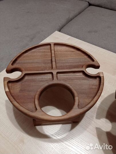 Менажница, винная тарелка дуб/ясень/ильм